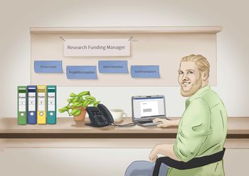 Grafik Porträt Research Funding Manager
